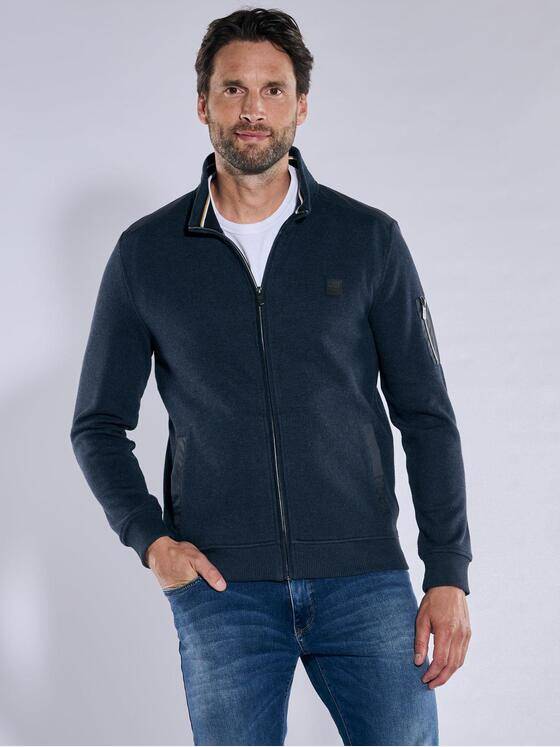 engbers Herren Sweatjacke regular Saphirblau 37749