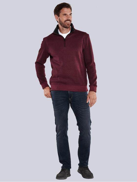 engbers Herren Sweatshirt mit Stehkragen Violett 35639