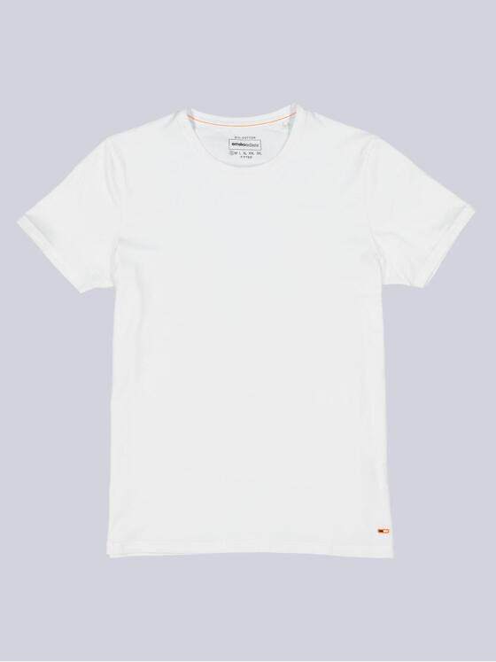 emilio adani Herren Basic-Shirt "My Favorite" Reinweiss 35831