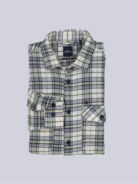 engbers Herren Kerniges Overshirt aus Leno-Ware Brilliantblau 40546