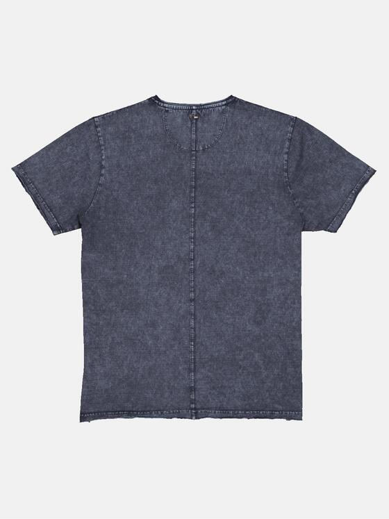 emilio adani Herren T-Shirt V-Neck Blau 33029