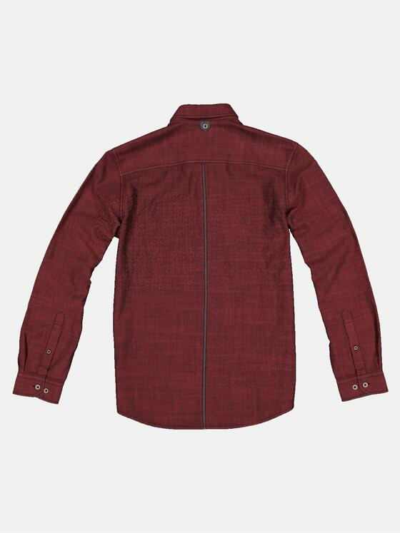 engbers Herren Langarm-Hemd strukturiert Rot 33379