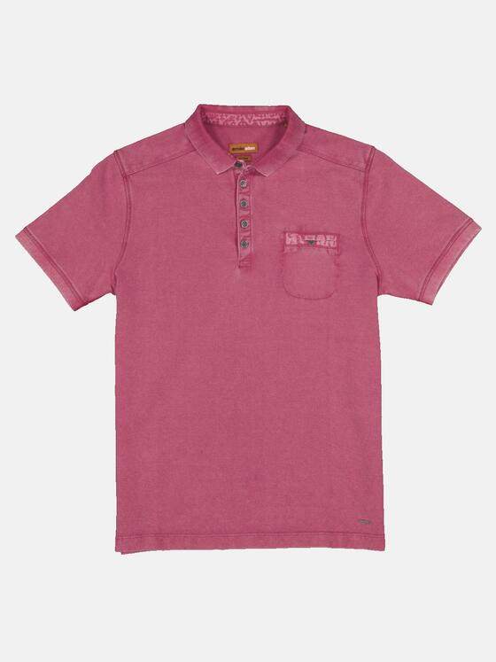 emilio adani Herren Polo-Shirt aus Piquègewebe Violett 32767