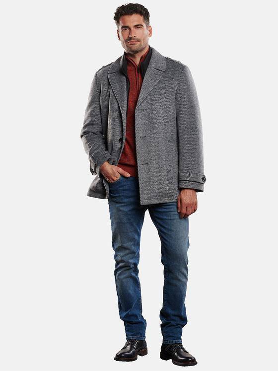 engbers Herren Jacke im Cabanstyle Granitgrau 32256