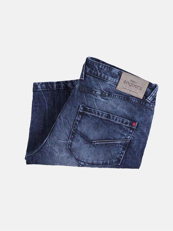 engbers Herren Shorts in authentischer Waschung Saphirblau 29825