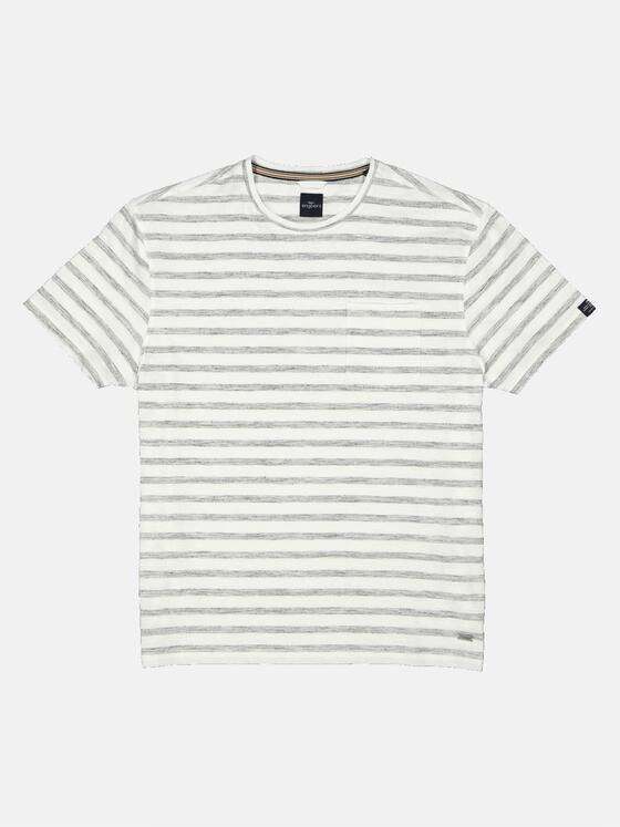 engbers Herren T-Shirt gestreift Beige 34538