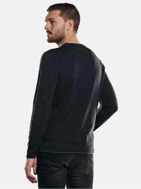 emilio adani Herren Pullover rundhals Grau 32027