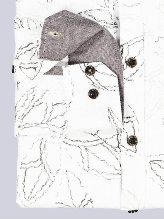 engbers Herren Langarm-Hemd gemustert Hellgruen 38487