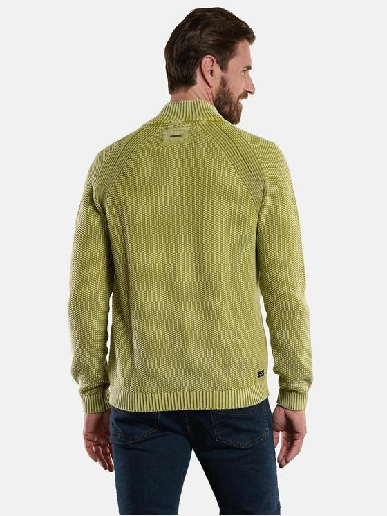 engbers Herren Pullover mit Troyerkragen Grün 34139