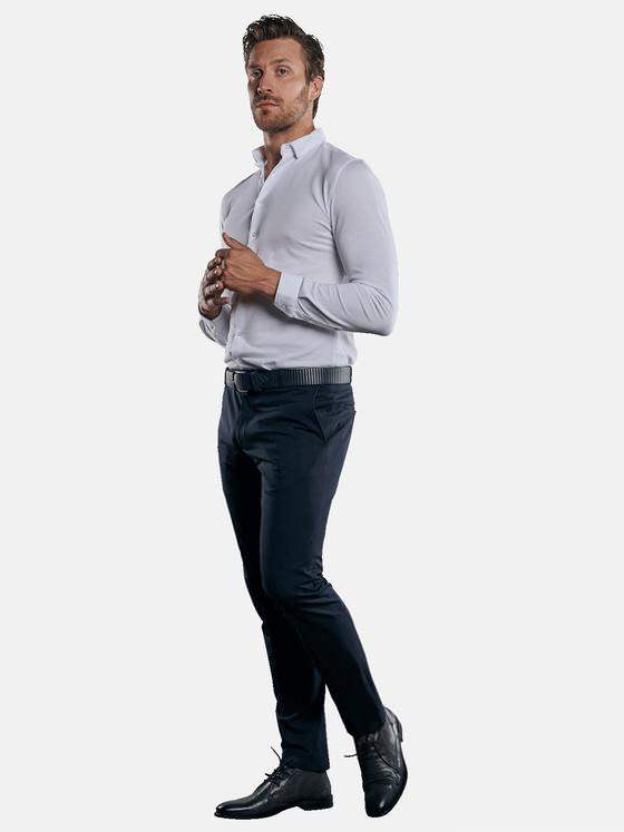 emilio adani Herren Anzughose slim fit Blau 31012