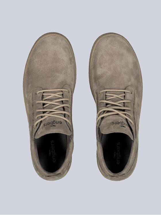 engbers Herren Sneaker aus Verlours-Leder Beige 35632