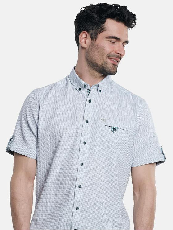 engbers Herren Lässiges Kurzarmhemd Hellblau 31593