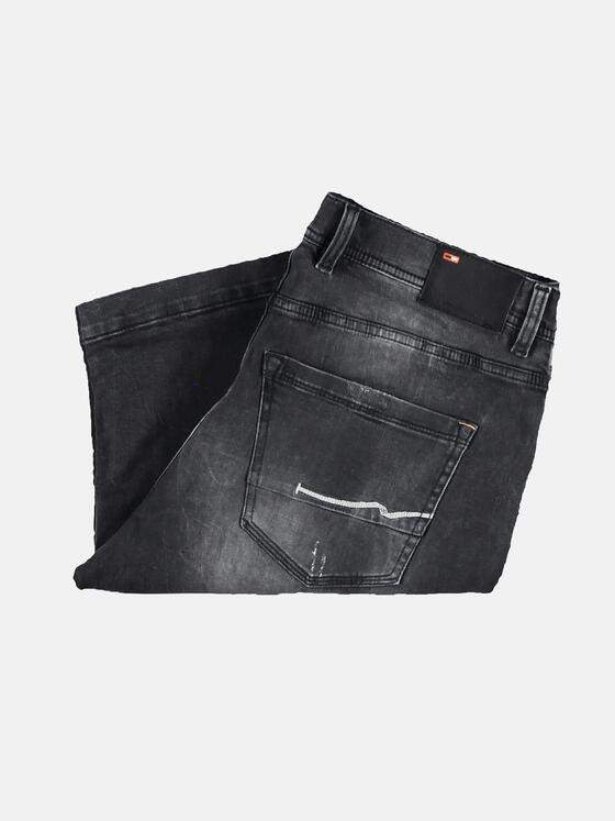 emilio adani Herren Elastische Jeans-Shorts mit modischer Waschung Grau 29269