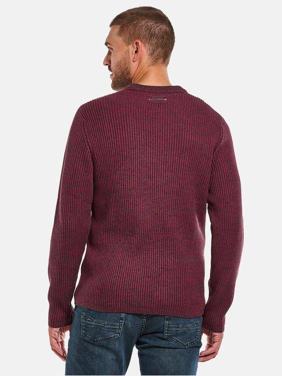 emilio adani Herren Rundhals Pullover Rot 33846