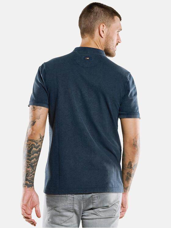 emilio adani Herren Polo-Shirt uni Blau 33413