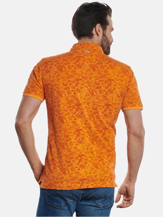 engbers Herren Polo-Shirt gemustert Reinorange 32710