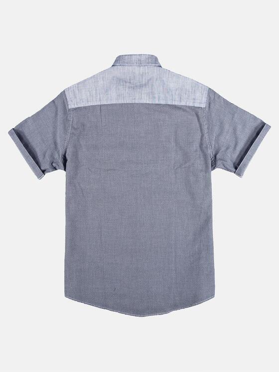 engbers Herren Hemd mit Kontrastware Saphirblau 29450