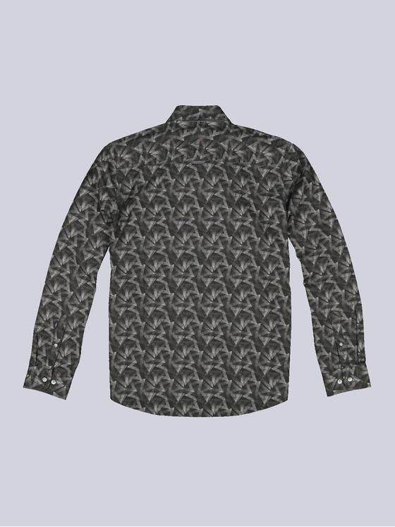 engbers Herren Langarm-Hemd gemustert Oliv 34193