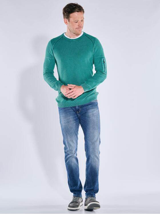 engbers Herren Pullover strukturiert Tuerkis 39227