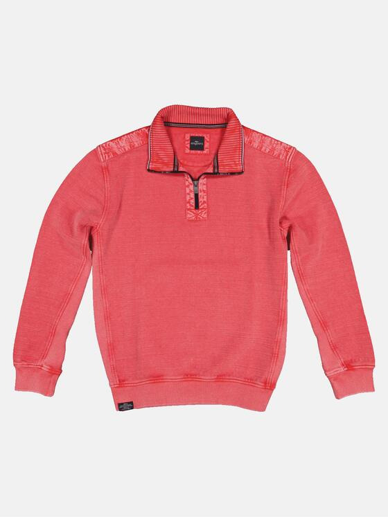 engbers Herren Sweatshirt Stehbund Tomatenrot 32718