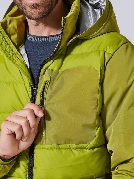 engbers Herren Steppjacke mit abnehmbarer Kapuze Grün 35423