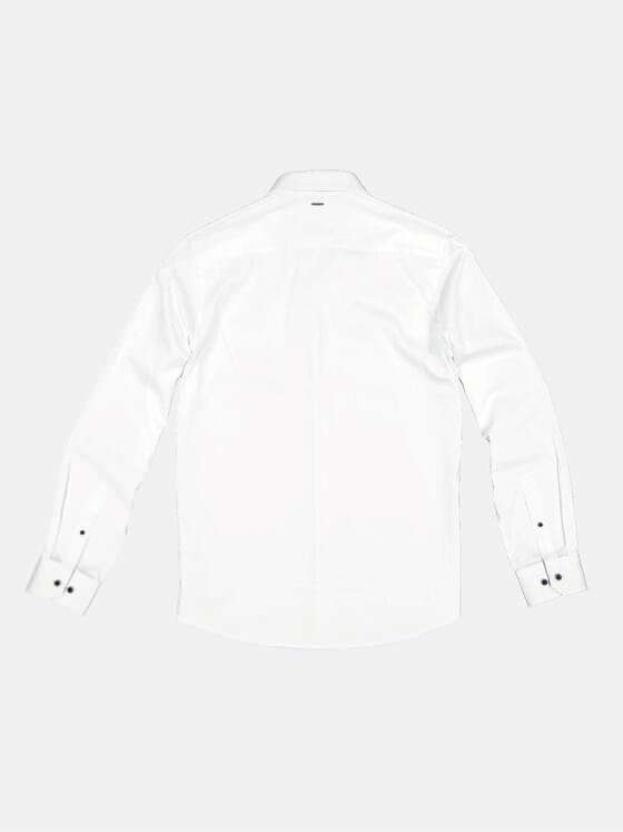 emilio adani Herren Langarm-Hemd "My Favorite" Reinweiss 34059