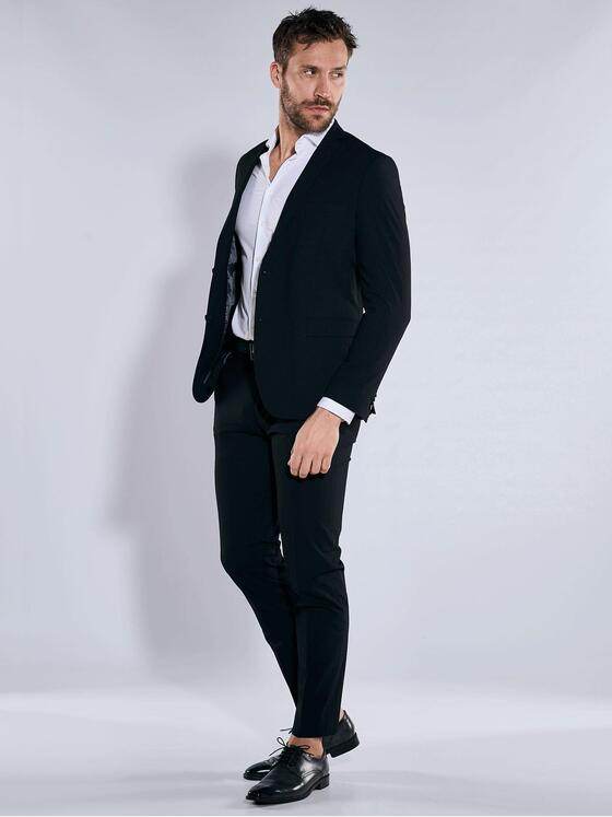 emilio adani Herren Anzug-Sakko slim fit Schwarz 37375