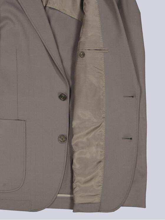 emilio adani Herren Anzugsakko slim fit Braunbeige 40136