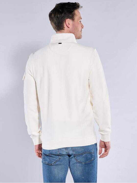 engbers Herren Sweatshirt Stehbund Naturweiss 39932