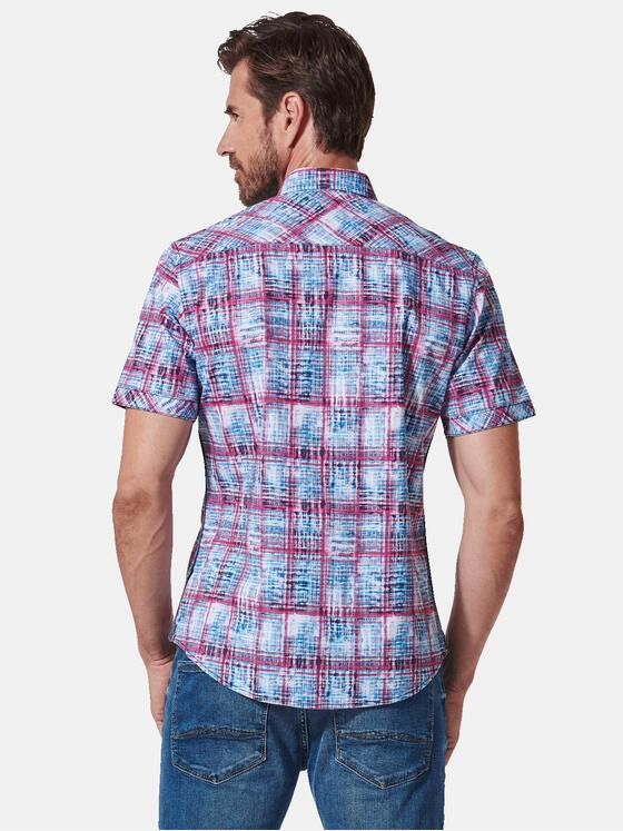 engbers Herren Kurzarm-Hemd regular Violett 35138