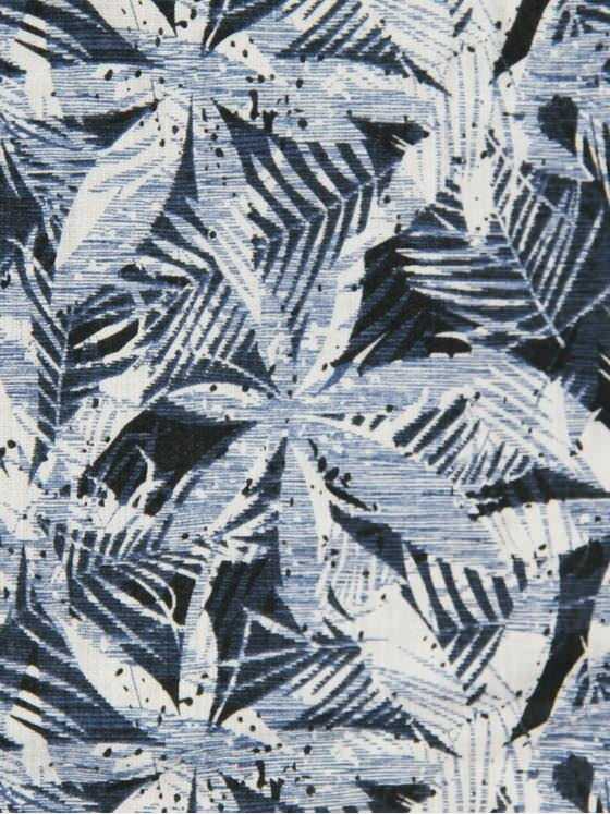 engbers Herren Strukturiertes Palmenhemd Saphirblau 29470