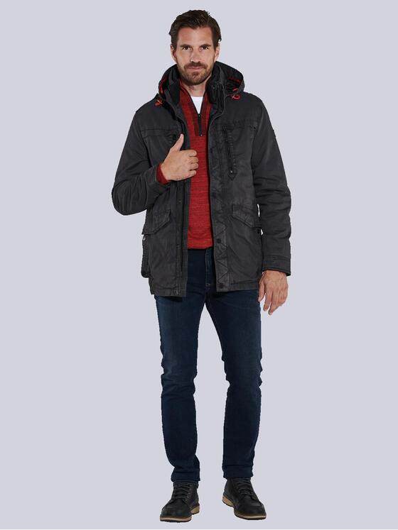 engbers Herren Parka mit abnehmbarer Kapuze Grau 35587
