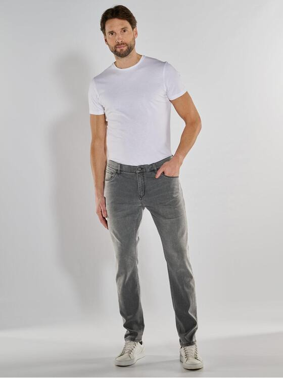 ENGBERS GERMANY Herren Super-Stretch-Jeans aus speziellem Waren-Hightechmaterial Grau 36890