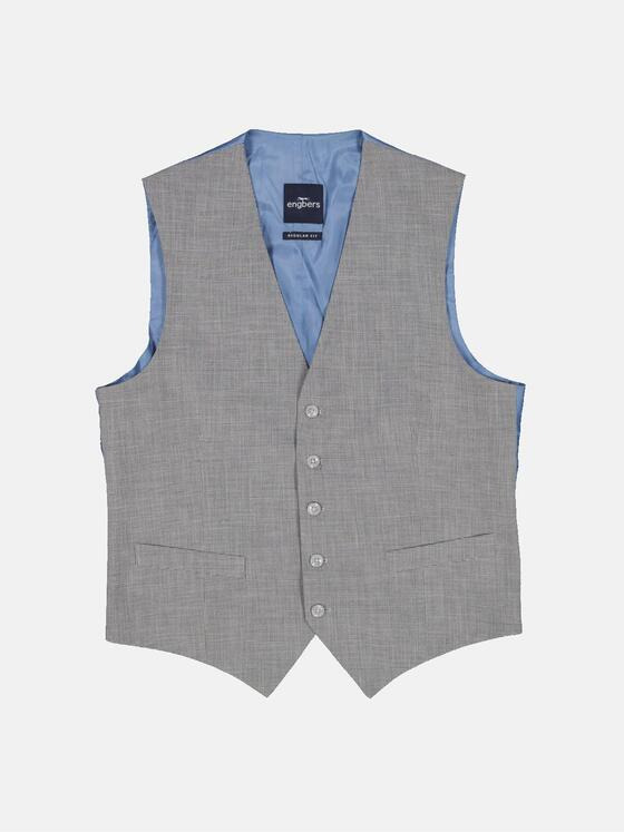 engbers Herren Anzugweste hochelastisch Kieselgrau 32774