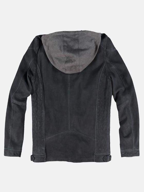 engbers Herren Lederjacke mit gewaschener Oberfläche Indigoblau 29999