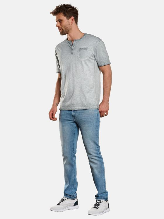 engbers Herren Henley-Shirt Silbergrau 33140