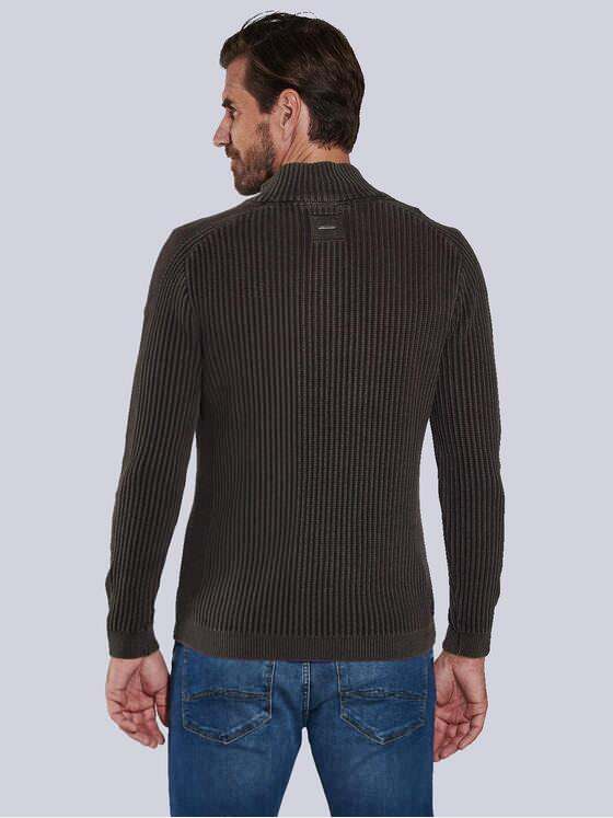 engbers Herren Pullover mit Troyerkragen Dunkelbraun 36093