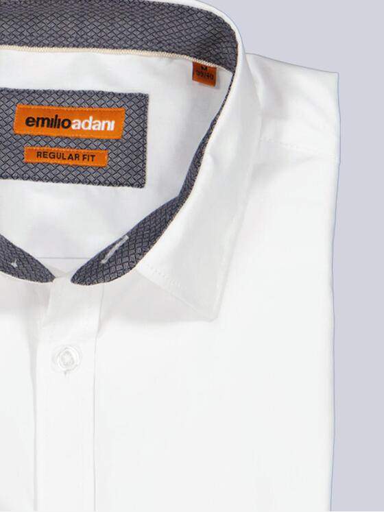 emilio adani Herren Hemd "My Favorite" Reinweiss 40502