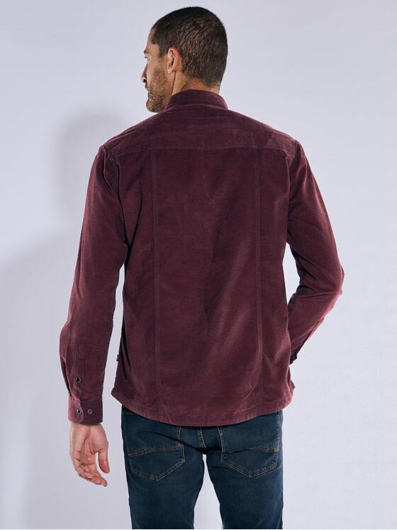 engbers Herren Langarm-Hemd uni Bordeaux 37392