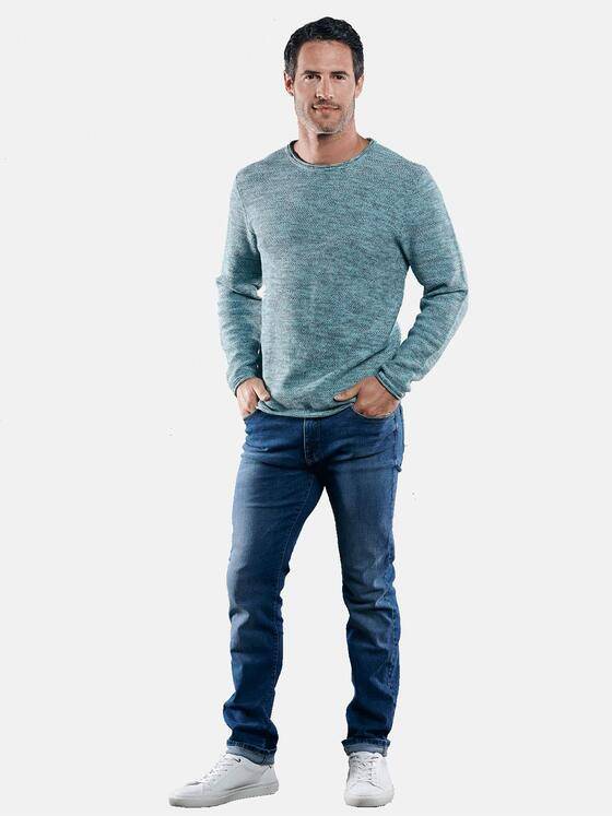 engbers Herren Softer Baumwollpullover Blautürkis 29291