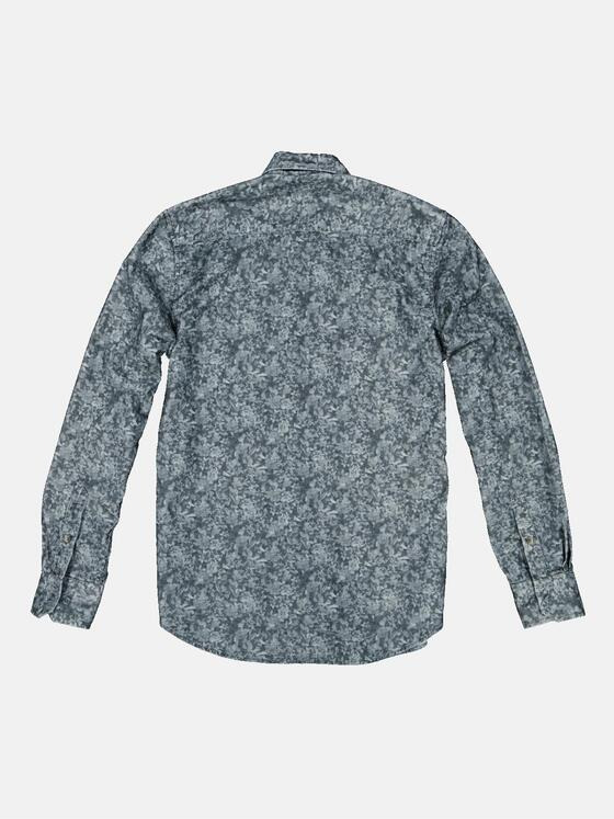emilio adani Herren Langarm-Hemd aus Cord Grau 33695