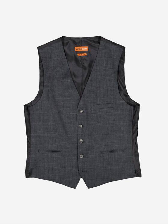 emilio adani Herren Sakko-Weste slim fit Grau 37813
