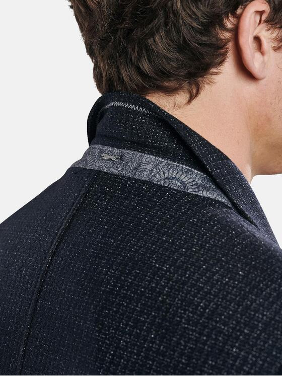 engbers Herren Sportives Materialmix-Sakko Saphirblau 30239