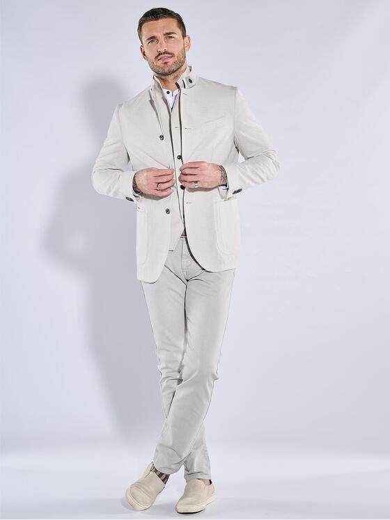 emilio adani Herren Freizeit-Sakko slim fit Weiß 38428