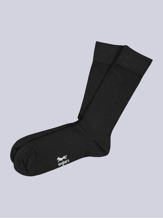 engbers Herren Socken uni Schwarz 38166