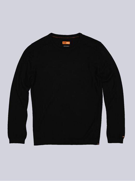 emilio adani Herren Pullover regular Schwarz 35415