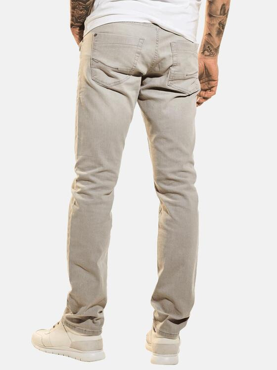 emilio adani Herren Sommerliche Jeans mit schmaler Passform Weiß 31624