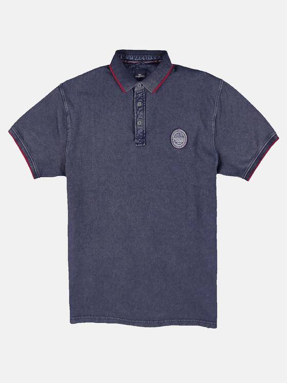 engbers Herren Polo-Shirt gefärbt Blau 31736