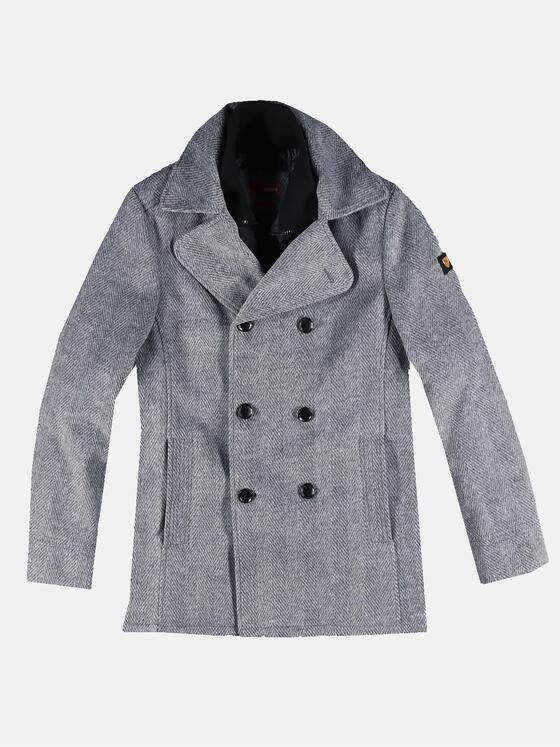 emilio adani Herren Zweireihige Cabanjacke Grau 30777
