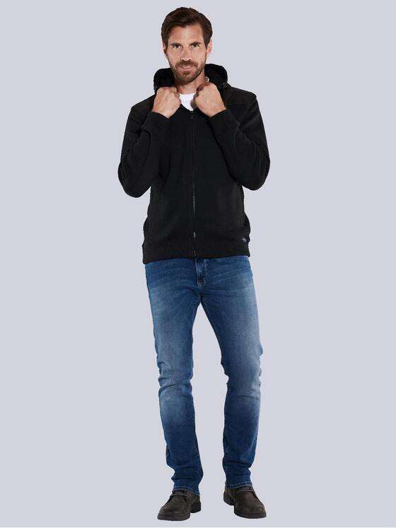 engbers Herren Sweatjacke mit Kapuze Schwarz 35739